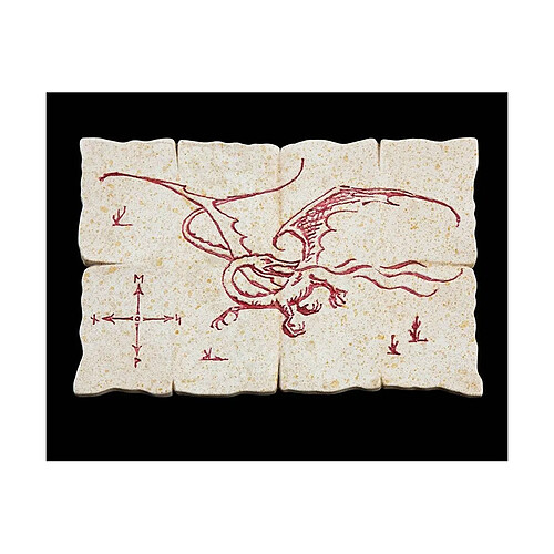 Weta Collectibles Le Hobbit - Aimant Dragon Map