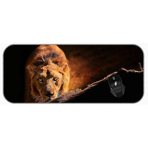 Universal (750x300x3) xxl jeu grand coussin de souris Big Cat lion intime amour matelot de souris en caoutchouc non glissant