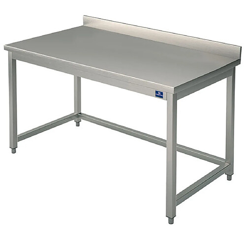 Mastro Table Inox de Travail avec Dosseret Gamme 700 - Virtus