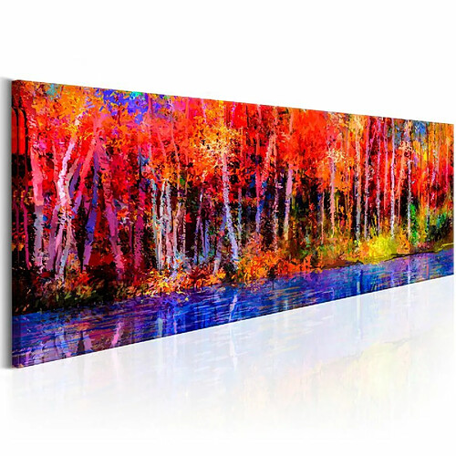 Paris Prix Tableau Imprimé Colorful Autumn Trees 50 x 150 cm