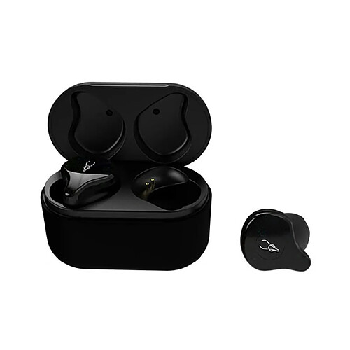 LUUCOZK Écouteurs stéréo 3D étanches X12 Pro Bluetooth 5.0 sans fil pour le sport - Noir