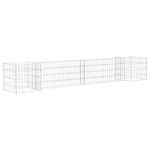 Maison Chic Jardinière à gabion,Bac à fleurs - pot de fleur en H Fil d'acier 260x40x40 cm -GKD88126