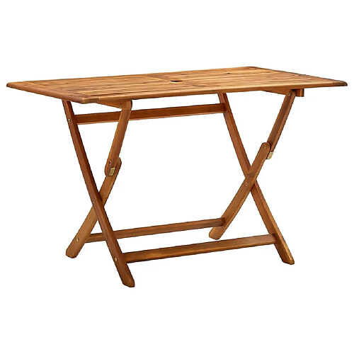 vidaXL Table de jardin pliable 120x70x75 cm Bois d'acacia massif