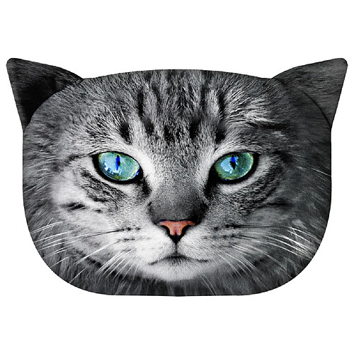 Coussin design et câlin avec motif de chat Fryc Coussin décoratif avec fermeture éclair cachée Bertoni