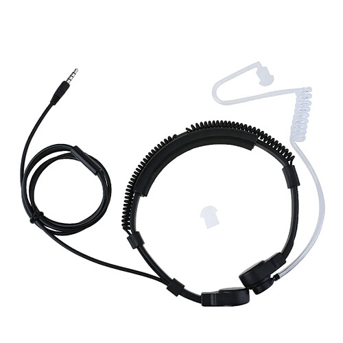 GUPBOO Top 3.5mm Mic Tactical Headphones Casque réglable caché avec tube à air et micro pour téléphones intelligents