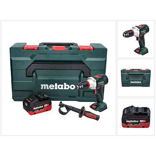 Metabo BS 18 LTX BL I Perceuse-visseuse sans fil 18 V 130 Nm + 1x Batterie 5,5 Ah + Coffret metaBOX - sans chargeur