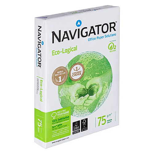 Ramette papier faible grammage Navigator Ecological A4 75 gr - 500 feuilles - blanc