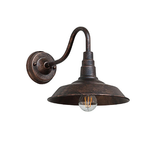 Universal Vintage Vintage Mur Montée Lampe Loft Rouille Industrielle Style Américain Extérieur Intérieur Lumière Eclairage Scène Soleil Cationique Imperméable (Rouille Vintage)