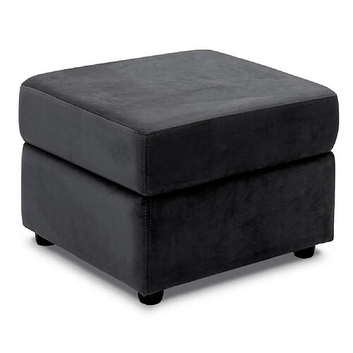 Inside 75 Pouf COFFRE DREAMER tissu neo gris anthracite