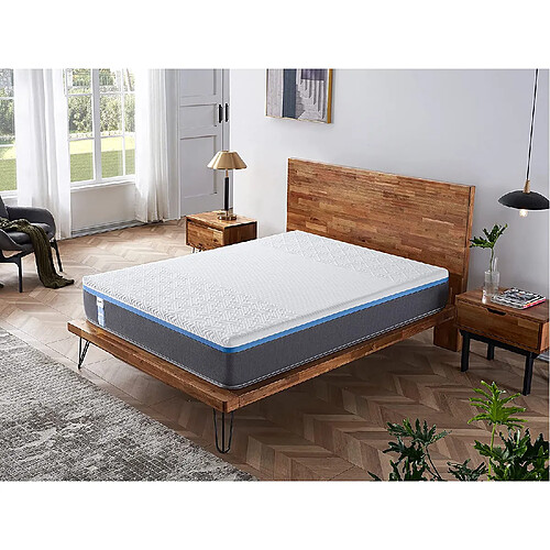 Sensoreve Matelas Ypsilon Souple, latex et mémoire de forme - 140x190cm - Épaisseur 28cm-Soutien Tonique Parfait & Enveloppant