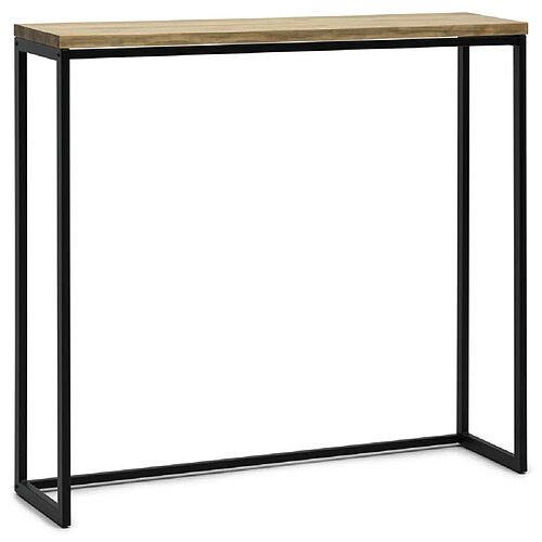 Ds Meubles Table Mange debout 30x120x110 cm Noir