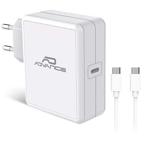 Advance PowerFlex Chargeur mural USB-C 65W (Blanc) - Chargeur secteur universel 65W avec une sortie USB-C - Blanc ( Catégorie :