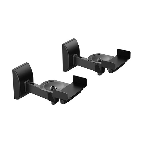 Norstone Bookshelves Wall Mount Noir - Support pour Enceinte (la paire)