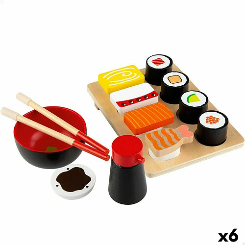 Jeu en bois Woomax Sushi 14 Pièces (6 Unités)