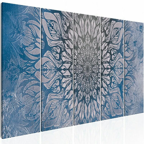 Paris Prix Tableau Imprimé 5 Panneaux Hypnosis Blue Narrow 90 x 225 cm