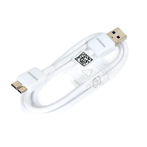 Câble des données Micro USB 3.0 Samsung ET-DQ11Y1WE pour Galaxy Note 3 blanc