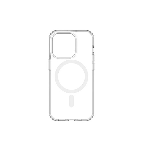 QDOS Coque pour iPhone 14 Pro Hybrid Force avec Snap Compatible MagSafe Transparent