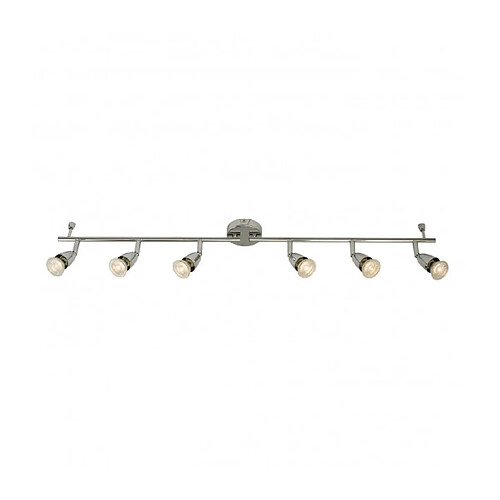 Endon Barre de spots Amalfi 6 ampoules Acier Chrome