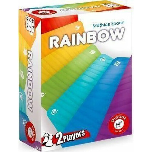 Piatnik 7239 - Rainbow - Jeu de Mémo - Amélioration de la mémoire - À partir de 7 Ans - pour 2 Joueurs - 10 Minutes de Temps de Jeu.