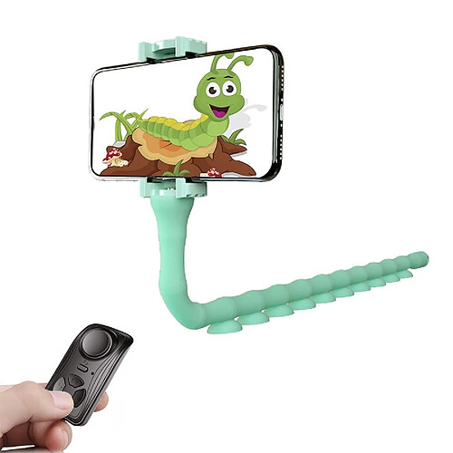 Wewoo RKL9 Creative Budding Lazy Phone Bracket Diffusion en direct Octopus Trépied Vert menthe