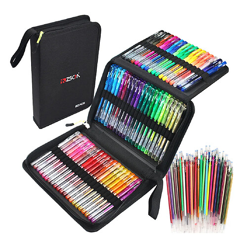 121 pièces stylos Gel pour livres à colorier pour adultes, ensemble de stylos marqueurs Gel colorés pour enfants