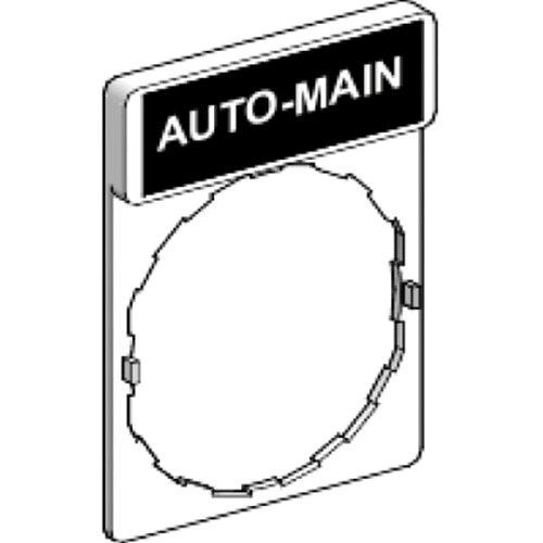 Schneider Electric porte étiquette - standard - 30 x 40 - etiquette 8 x 27 - auto-main - schneider zby2164