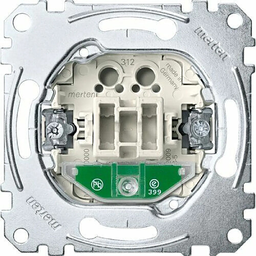 Merten MEG3560-0000 Taster-Einsatz mit Orientierungslicht, Schließer 1-polig, 16 A, AC 250 V, SK