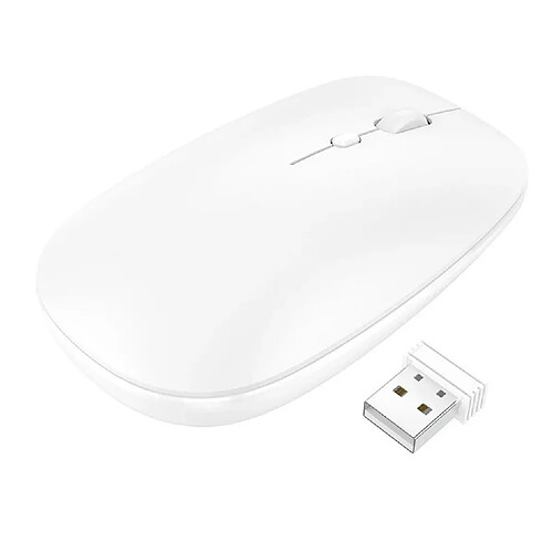 Souris optique sans fil Blanche 2,4G DPI 1600 Little Boutik®