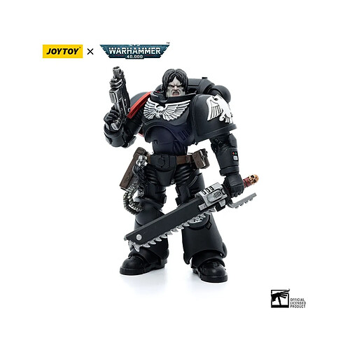 Joy Toy Warhammer 40k - Figurine 1/18 Raven Guard Intercessors Brother Colvane 12 cm