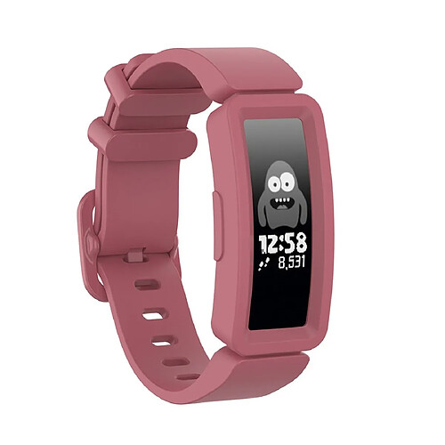 Wewoo Bracelet pour montre connectée Fitbit Inspire HR / Ace 2 Silicone Smart Watch de remplacement Rouge