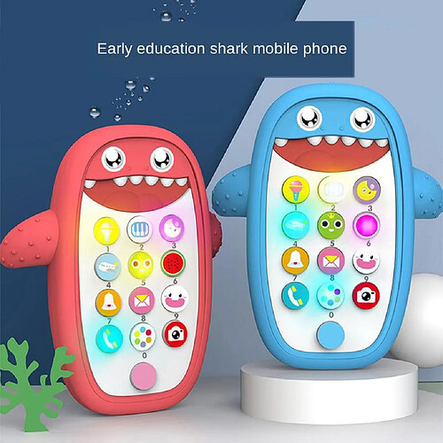 2pcs Bébé Nourrissons Apprentissage Précoce Téléphone De Dentition Jouet Musique Jouer Et Apprendre