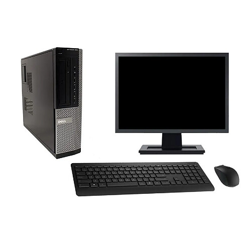 PC Dell 990 DT Ecran 22" Intel i5-2400 RAM 16Go Disque Dur 2To Windows 10 Wifi · Occasion