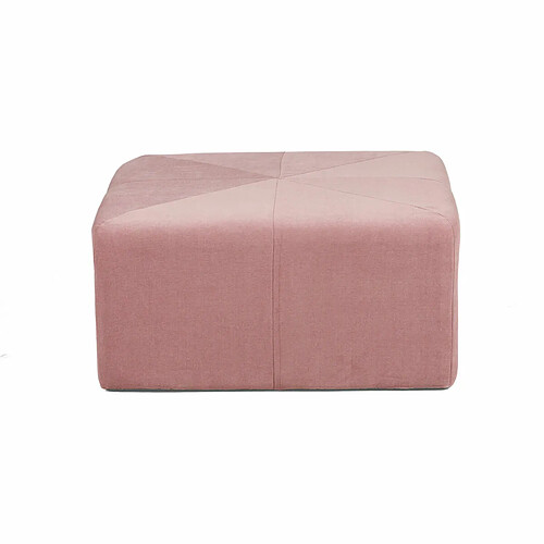 Pouf Thai Natura Rose Velours 80 x 36 x 80 cm