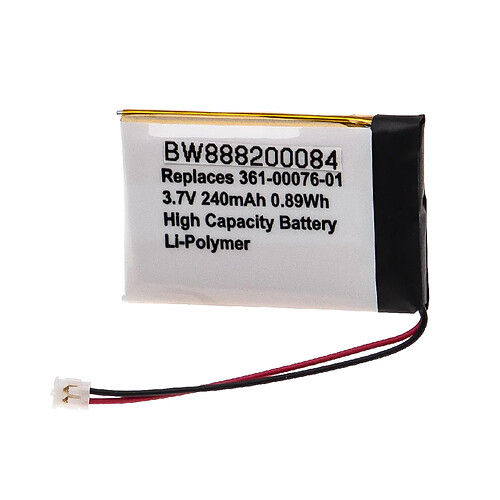 vhbw Batterie compatible avec Garmin - diverses montres connectées / fitness (240mAh, 3,7V, Li-polymère)