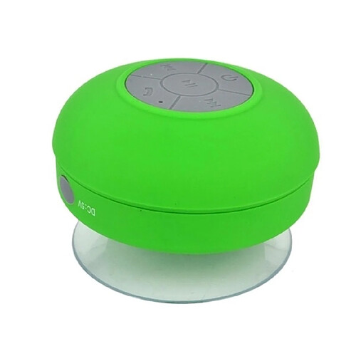 Wewoo Enceinte Bluetooth étanche Mini haut-parleur portable Douche Subwoofer mains libres recevoir appel musique aspiration micro pour iPhone Samsung (vert)