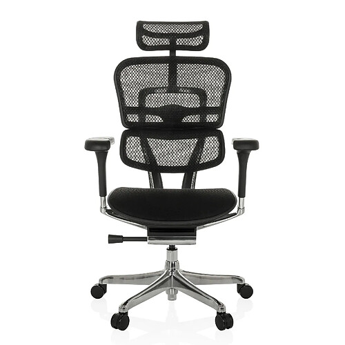 Chaise de bureau / fauteuil de direction ERGOHUMAN GEN2 assise tissu / dossier maille noir hjh OFFICE