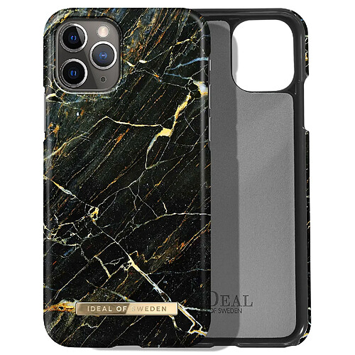 iDeal of Sweden Coque pour iPhone 11 Pro Marbré Luxe Ultra fine Port Laurent Marble Noir / Or