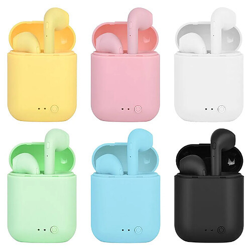 GUPBOO Mini2 TWS casque sans fil Bluetooth Macaron Mini casque intra-auriculaire sport casque mains libres avec boîtier de charge pour