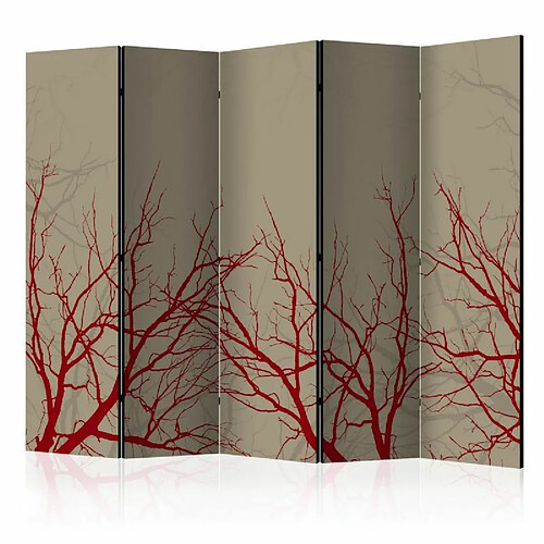 Paris Prix Paravent 5 Volets Red Hot Branches 172x225cm