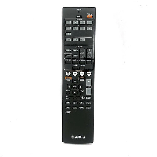 Universal RAV521 ZJ66500 Télécommande audio et vidéo pour Yamaha AV RXV377 YHT4910U(Le noir)