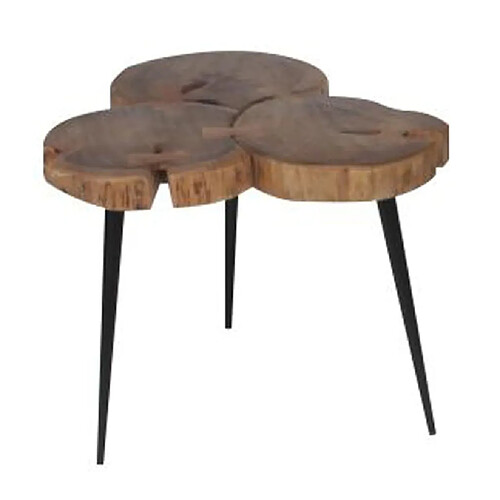 Rousseau Table d'appoint Jimi 3 Blocs de bois