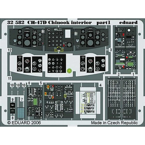 CH-47D Chinook interior für Trumpeter-Bausatz- 1:32e - Eduard Accessories