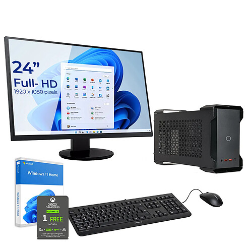 Sedatech Pack Mini-PC Evo • Intel i7-9750H • RTX3060 • 16 Go RAM • 1To SSD M.2 • Windows 11 • Moniteur 24"