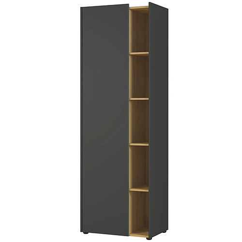 Armoire de classement coloris Graphite / Multiplex Navarra-repro - 62 x 188 x 42 cm -PEGANE-