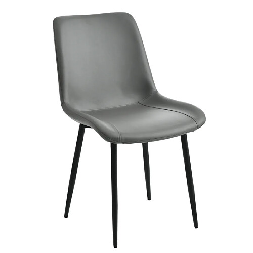 ComfortXL Chaise De Salle À Manger (4 Pièces), Ensemble De 4 Chaises Rembourrées Gris Foncé