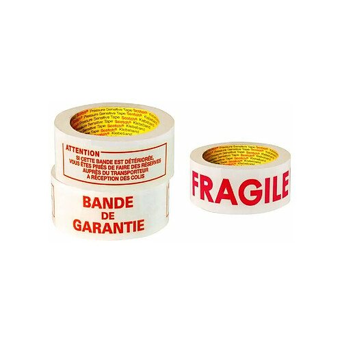 3M Scotch Ruban adhésif 'Bande de garantie', 50 mm x 100 m ()