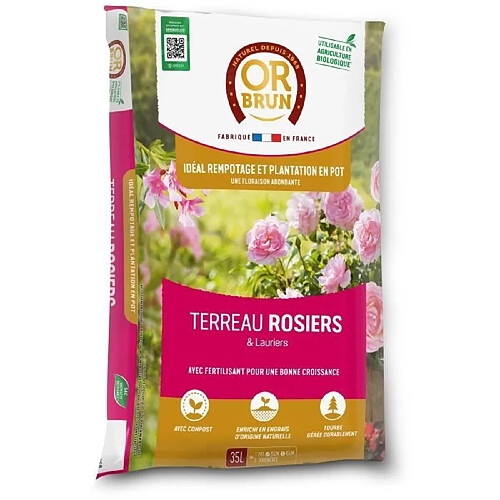 Terreau rosiers - OR BRUN - OBRTROS35N - 35 L