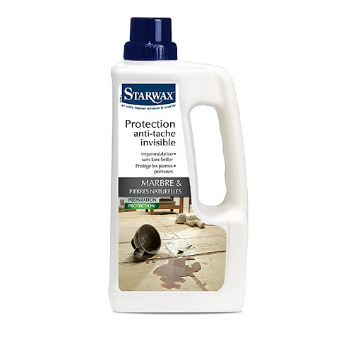 Protection anti-taches STARWAX marbre et pierres - 1L - 594