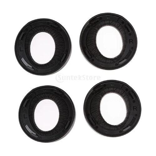 4 Pièces Coussin D'oreille Noir Coussin Pour Casque Sans Fil Gold Sans Fil