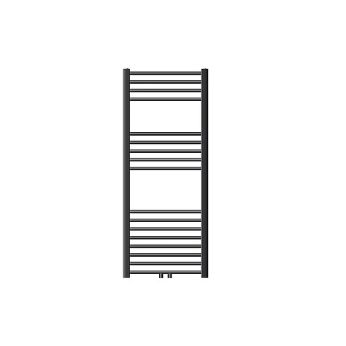 LuxeBath Radiateur sèche-serviette forme droite anthracite connexion central 50x120 cm